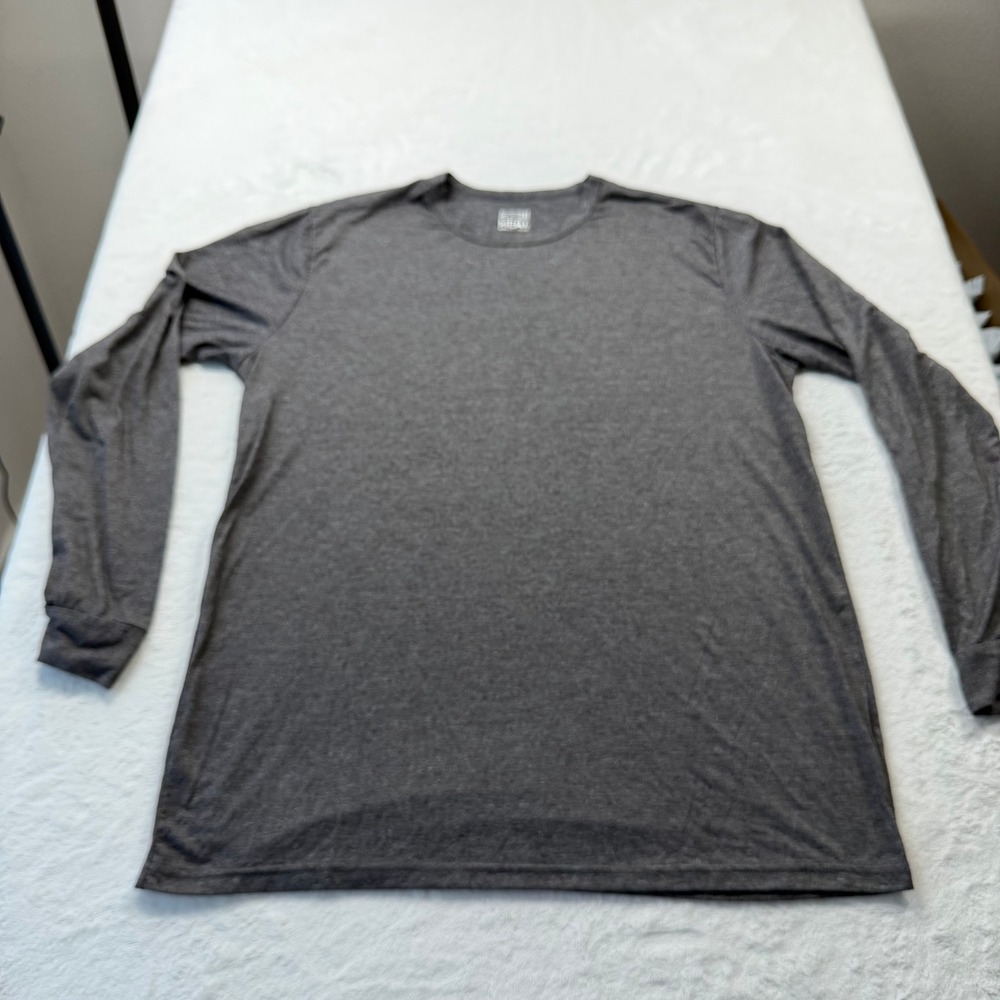 32 Degrees Heat Long Sleeve Shirt Mens XL Gray‎ Good Thermal Base Layer
